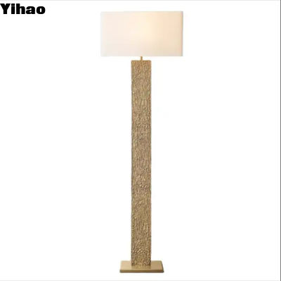 kopen OEM Fabische schaduw Dimmable Messing Staande vloerlamp AC 85-265V online vervaardiging