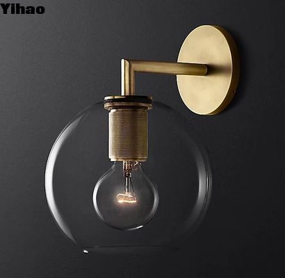 kopen Geblazen glazen schaduw Modern Sconces Woonkamer Interne wandverlichting 40W online vervaardiging