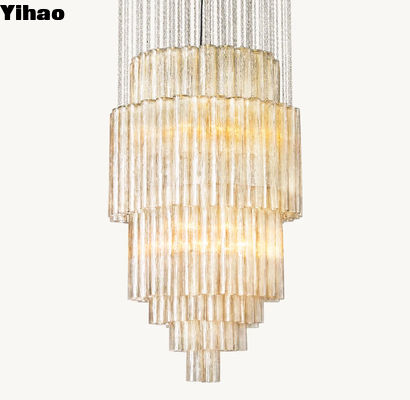 kopen Luxe Messing Crystal Drum Kroonluchter 30' 85-265 Volt Verlichtingsoplossing online vervaardiging