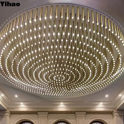 kopen Luxe Crystal High End Moderne kandelaars Verlichting Voor Hotel Lobby 110-240V online vervaardiging
