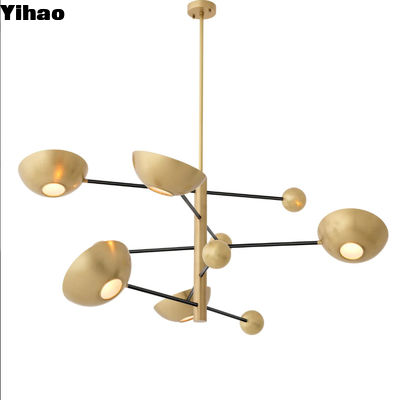 kopen Moderne kunst Decoratieve LED Moderne hanger lichten Hoog plafond Ronde Hotel Luxe kandelaar online vervaardiging