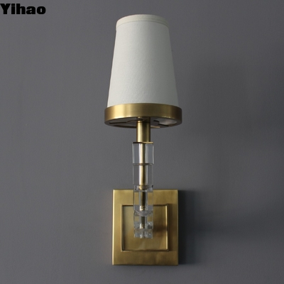 kopen Modern Brass LED Wall Sconce with Dimmer for Living Room online vervaardiging
