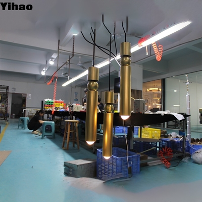 kopen Brass Frame Industrial Pendant Light with Crystal Shade E12 Base online vervaardiging