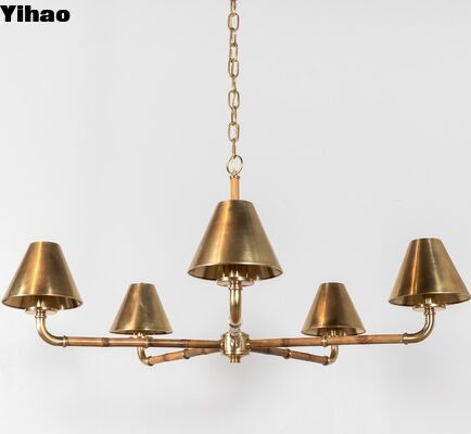 kopen American Brass Modern Retro Designer Hanglamp met instelbare hoogte draadloze besturing en 50000 uur levensduur online vervaardiging