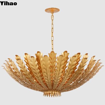 kopen Custom Large Hampton Brass Crystal Chandelier met 5 jaar garantie en verstelbare hoogte voor woonkamer slaapkamer keuken online vervaardiging