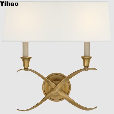 kopen Handgemaakte koperen wandlamp met 2700K warm wit licht en modern ontwerp voor woonkamer online vervaardiging