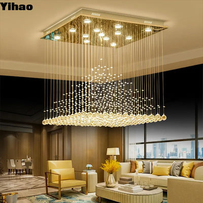Hardwired Contemporary Crystal Chandelier Plafondlamp 82-265 Volt
