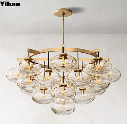 Classic RH Chandelier Opwaarts / Afwaarts Cabrette Ronde Chandelier 48'