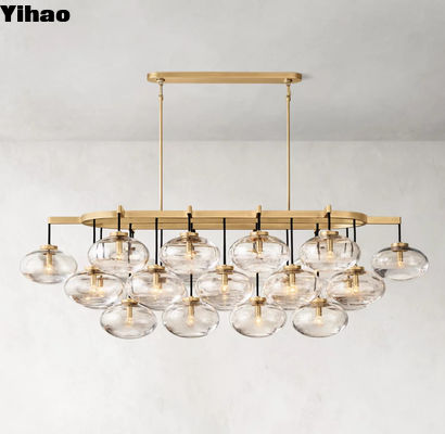 Messing RH kandelaarbeker plafondlamp met kandelaarlamp