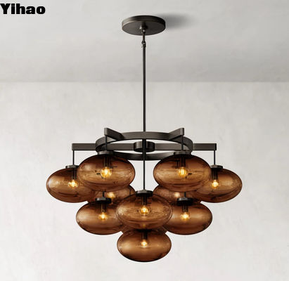 4W E12 LED-lampen Drop Light Moderne glazen kandelaar Plafond gemonteerd