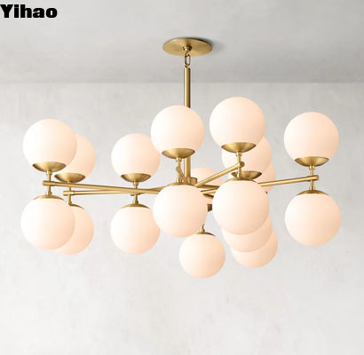 Crystal RH Moderne kandelaar Chrome Finish 8 Lights Lamp Cup