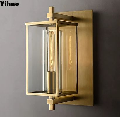 K9 Glas 1 gloeilamp Decoratie Wandverlichting Verweerd Zink Afwerking