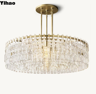 Contemporary Style LED Foyer Chandelier K9 Glas Kristal Grote Grootte Spanning 85V-265V