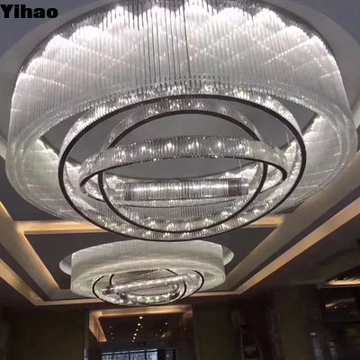 E14 / E12 Hotel Lobby Kroonluchter Bruiloftslocatie Kroonluchter Met Kristallen Lamparm