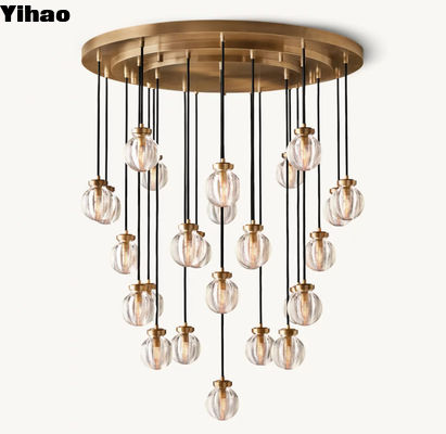 110-220V kristalkroonluchter plafond licht parel ronde kroonluchter