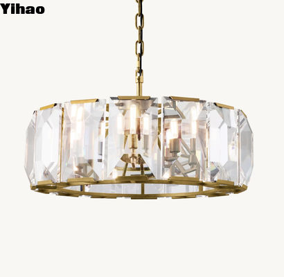 Verstelbare Spanning Ronde Drop Licht Glas Accenten Kandelaar Voor Uw Ruimte
