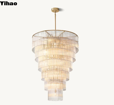 Ronde moderne glazen kroonluchter Amadeo Grand Chandelier 36'