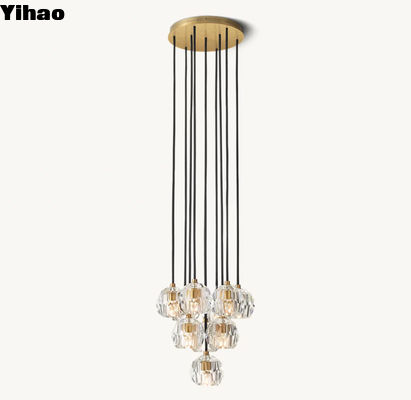 60 Watt Foyer Light Fixtures Hoog plafond Eettafel Kandelaar Moderne