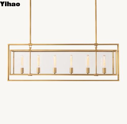 Klassieke RH-kroonluchter met opwaartse lampbekerrichting in nikkel/koper/bronzen frame