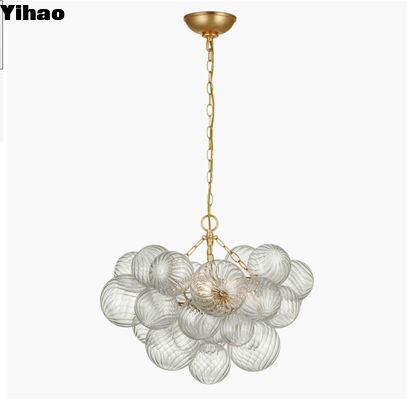 Talia Kleine plafond licht kandelaar Eetkamer Plug In Messing Kristal kandelaar