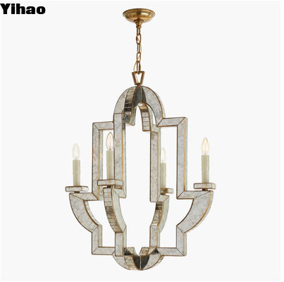 Lido Medium Chandelier Vintage Custom Made Chandelier Messing Glas Kristal Indoor Light Fixture
