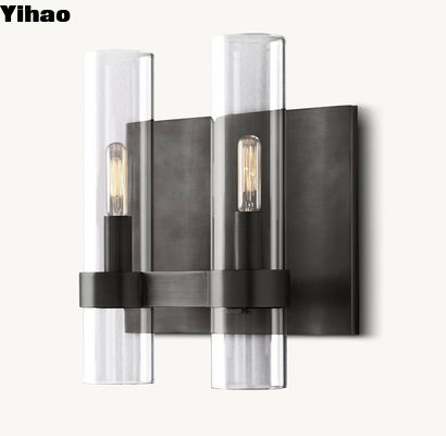 Koperen licht luxe eenvoudige retro slaapkamer Bedlamp Ravelle Double Sconce