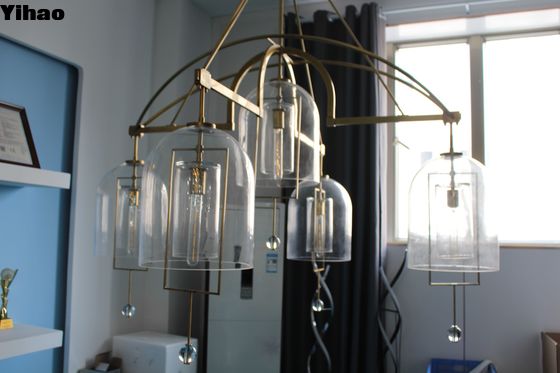 Fulcrum ronde kandelaar Messing kristal licht op maat met 50,8 kg gewichtscapaciteit