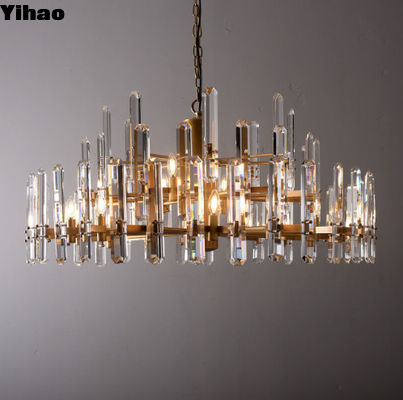 Aanpasbare kleur Bloomington Ronde kroonluchter Messing Kristal Afmeting D 120cm x H 53.5cm