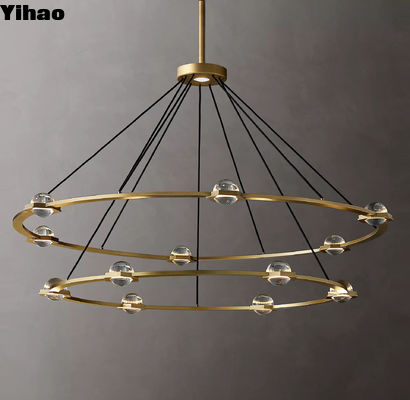 Dubbele verdiepingen Luxe Decoratieve Matte Moderne Creatieve Restaurant Koffiewinkel Bar Woonkamer Kandelaar