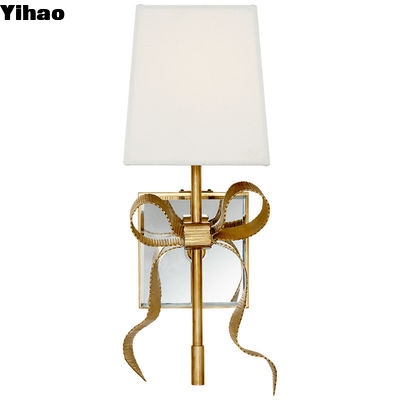 Muurmontage Buitenstaander decoratieve lamp in antiek gebrand messing