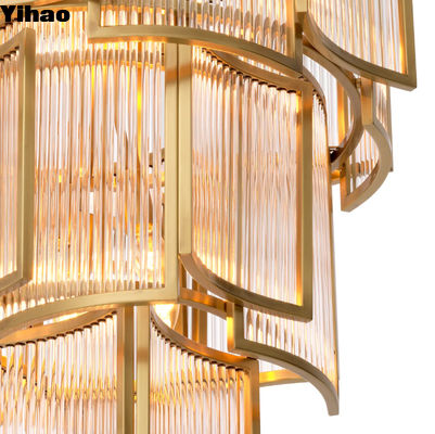 Moderne doorzichtige decoratieve plafondkandelaar voor binnen Led Moderne kandelaar hangend voor woonkamer Kandelaar