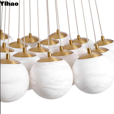 Moderne kunst Decoratieve hanger lampen Hoog plafond Ronde hotel kandelaar