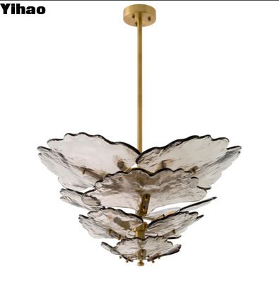 Luxe moderne grote messing kristal kroonluchter voor eetkamer binnenplafond decoratie