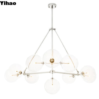 Moderne luxe glazen kroonluchter, plafond LED Moderne kroonluchter voor woonkamer