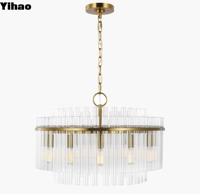 Beckett Medium Chandelier CC12812PN Glas hanglamp