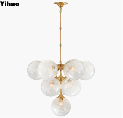 Gelast hanglampje met kristal-klier ARN 5401