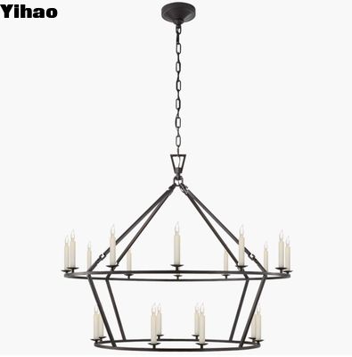 Visual Comfort Darlana Grote twee verdiepingen ring kroonluchter CHC 5179