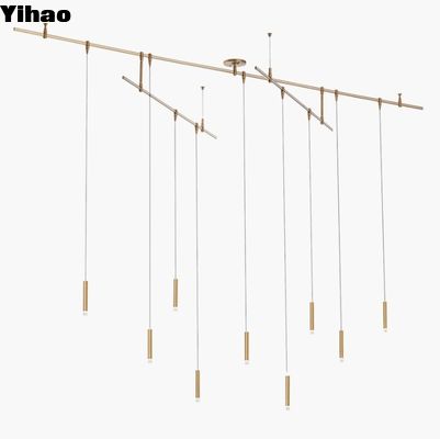 700MXY9R Verouderde Messing Moxy kandelaar 9 licht dimbaar Compatibel met ELV dimmers