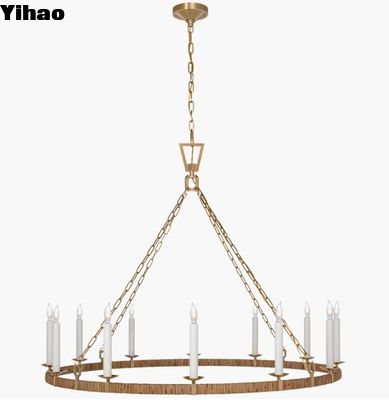 CHC 5874 Darlana XL Wrapped Ring Chandelier, Darlana Grote Single Ring Chandelier