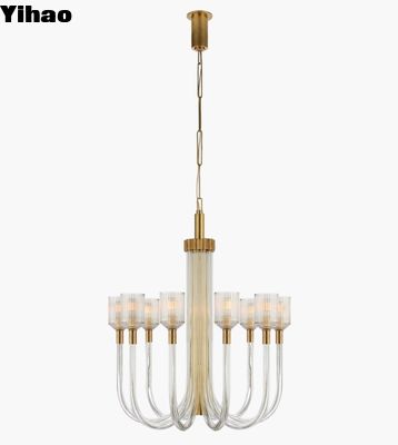 KW 5401 Reverie Medium Single Tier Chandelier Messing / Gepolijst Nikkel / Brons Met Helder Gribglas