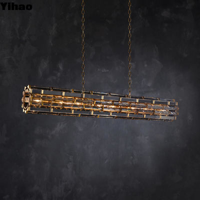 Bronzen nachtstaaf Rectangular hanger Dimmable verstelbare ketting/staaf voor commerciële ruimtes