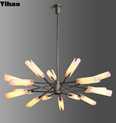 Moderne verstelbare hoogte Messing lichaam Hangend hanglamp met 50000 uur levensduur voor woonkamer