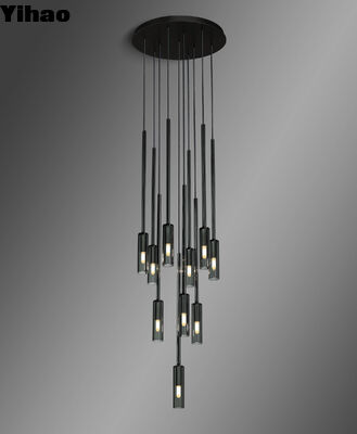 Moderne messing verstelbare hoogte hanglamp met 50000 uur levensduur voor woonkamer