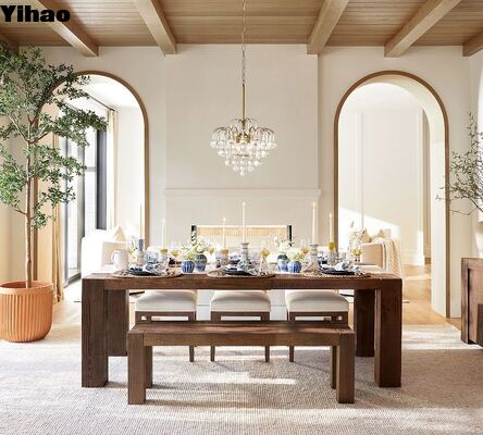 Messing lichaam 2700K Warm Wit Moderne Simpel Luxe Hanger Lichte Kroonluchter voor woonkamer