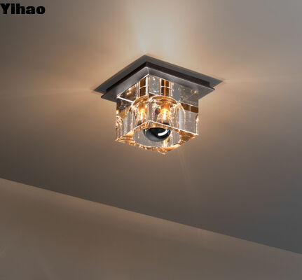 Moderne luxe verstelbare hoogte Messing LED kristal hanger licht met dimmable functie voor woonkamer