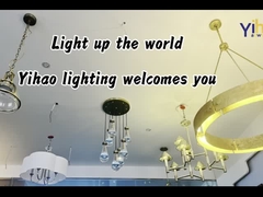 72' Vintage boerderij kroonluchter met G9 Antieke Messing Lantern Hanglamp